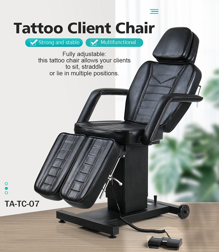 【EE.UU.】Silla eléctrica para cliente de tatuaje TA-TC-07 Muebles combinados