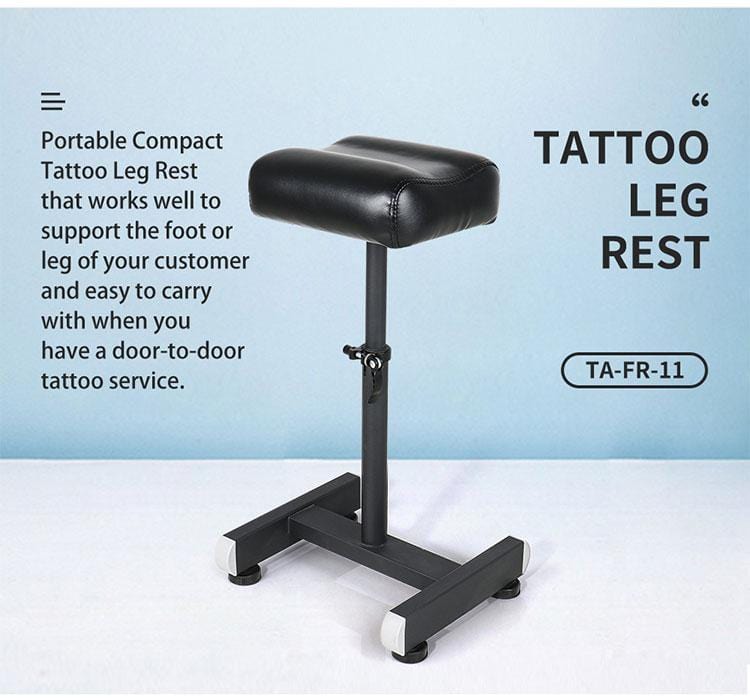 【USA】Portable Tattoo Footrest Save Space Tattoo Leg Rest Height Adjustable TA-FR-11