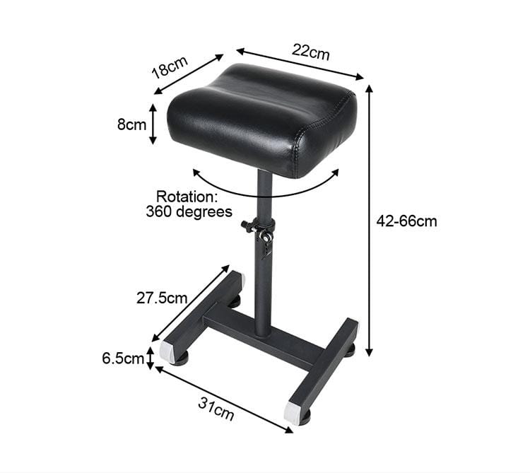 【USA】Portable Tattoo Footrest Save Space Tattoo Leg Rest Height Adjustable TA-FR-11