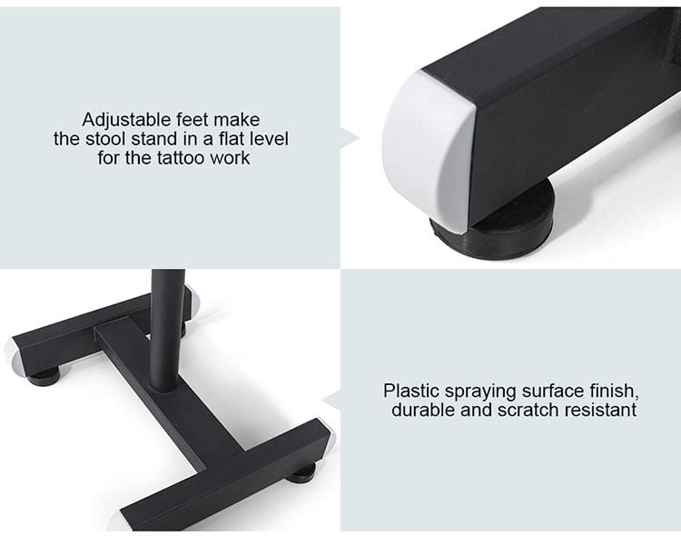 【USA】Portable Tattoo Footrest Save Space Tattoo Leg Rest Height Adjustable TA-FR-11