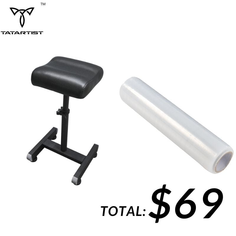 【USA】Tattoo Footrest & Cling Wrap Waterproof Combo