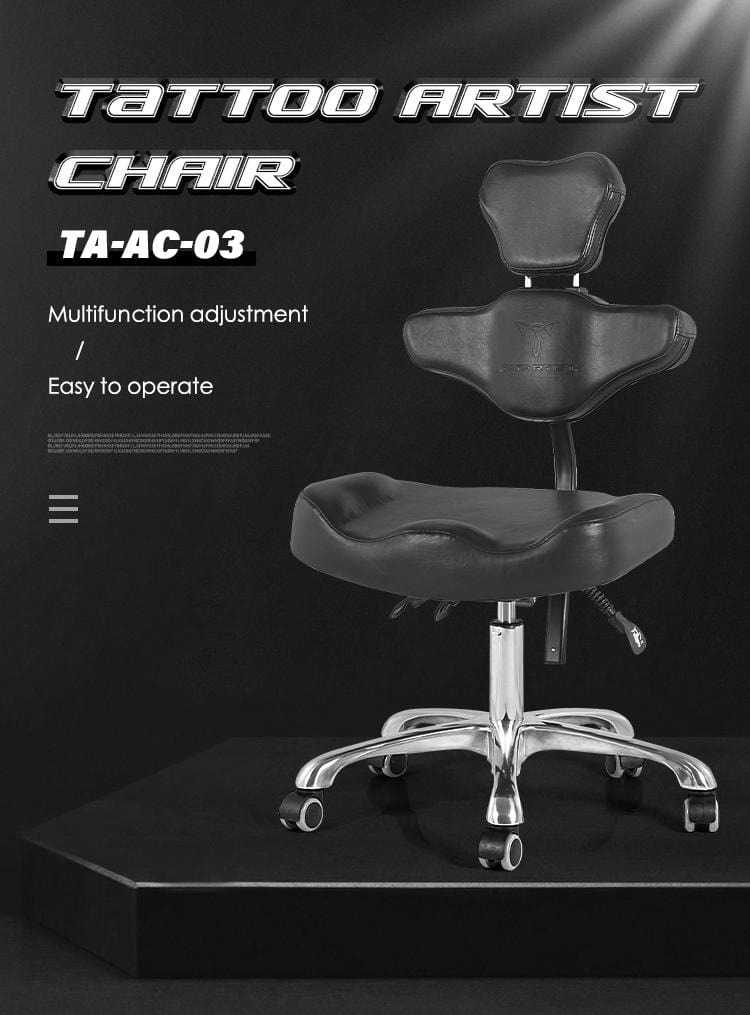 Tattoo stool with backrest hydraulic adjustable tattoo ink stool artist chair TA-AC-03