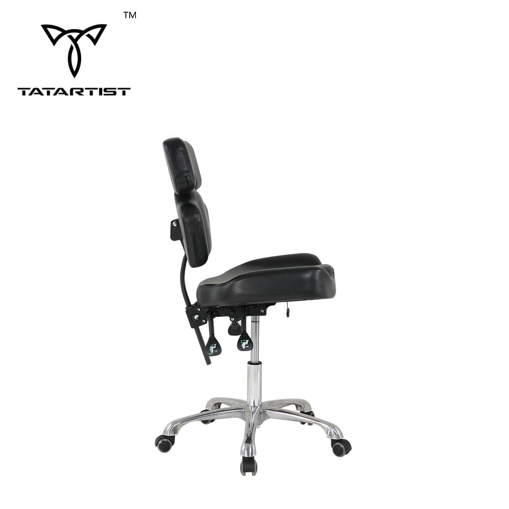 【USA+CA】TA-AC-07 Ergonomischer hydraulischer tragbarer schwarzer Tätowiererstuhl für Tattoo-Shop