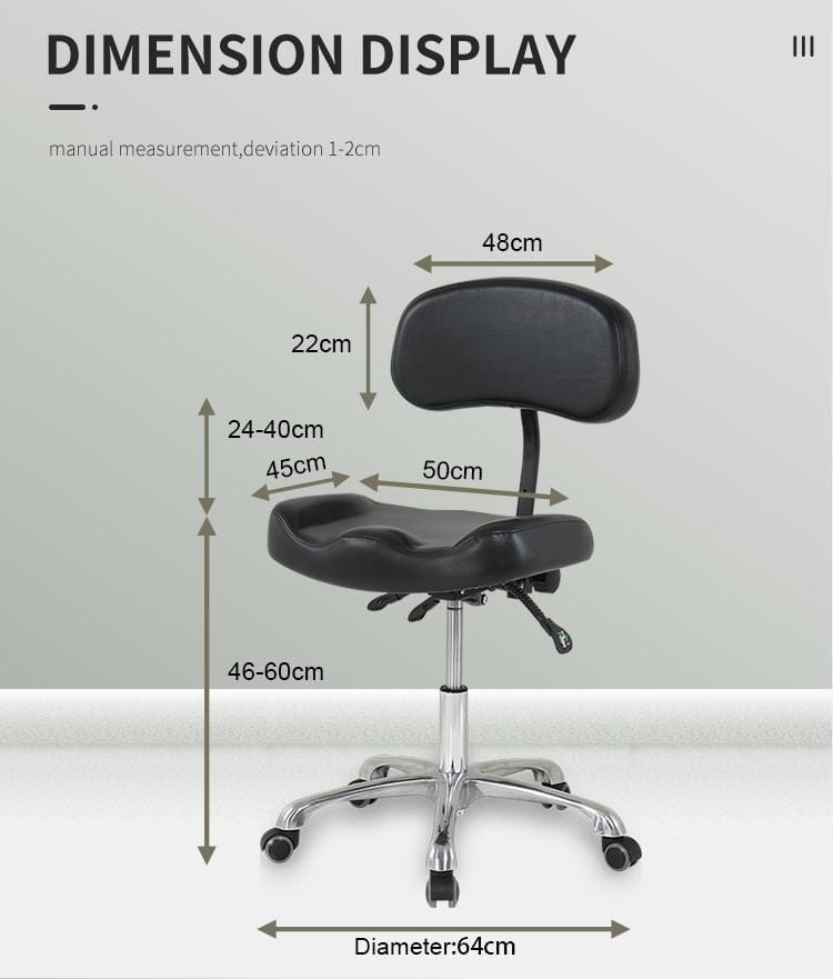 【USA】Adjustable Ergonomic Hydraulic Tattoo Artist Chair With Backrest TA-AC-05